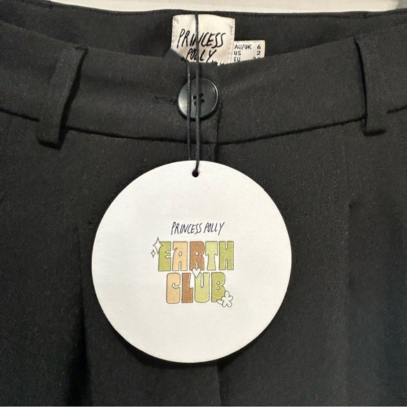 PRINCESS POLLY NWT Black Archer Pants in Women's Size 2 - Picture 3 of 5
